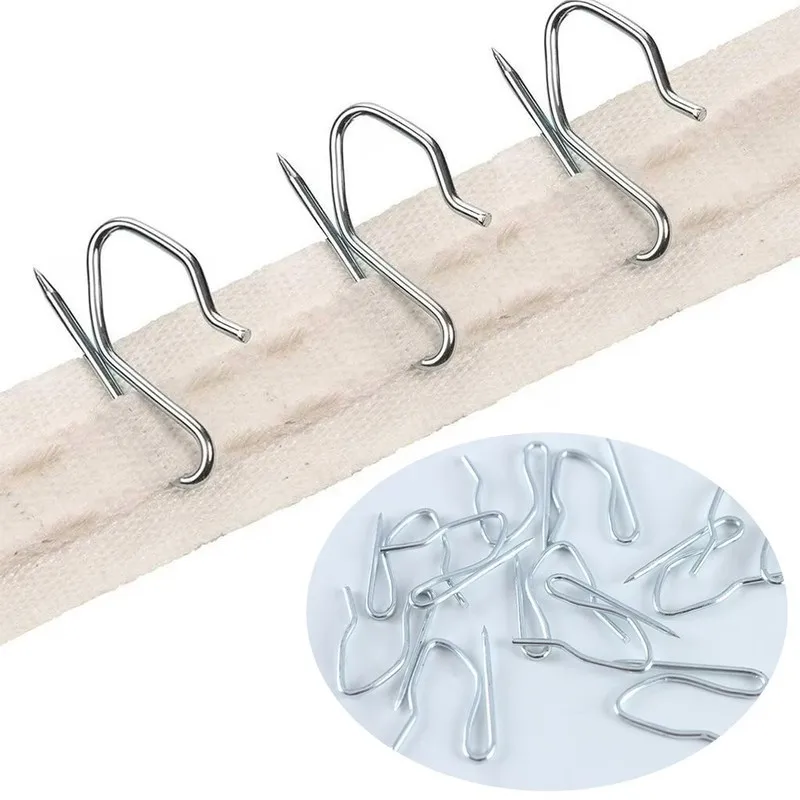 22 pcs 3cm S-Shaped Sharp Hooks Stainless Steel Material, designed for Curtain Pleat Fixing, Rust Resistant Durable