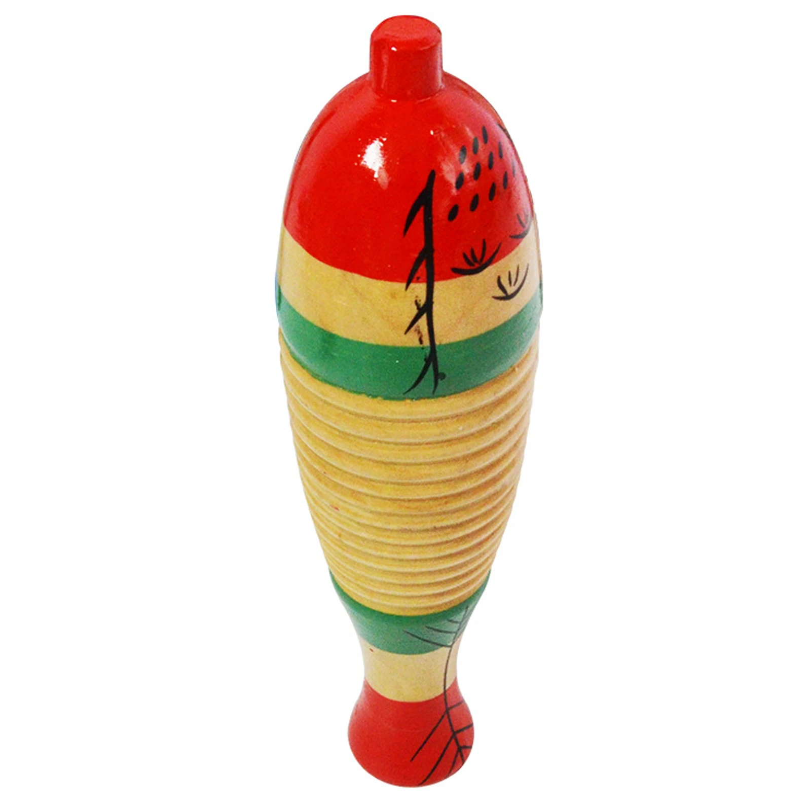 

Wooden Guiro Percussion Instrument for Children Toddler Beginner Safe Kids Musical Toys Frog Sound Teaching Aids Small Size