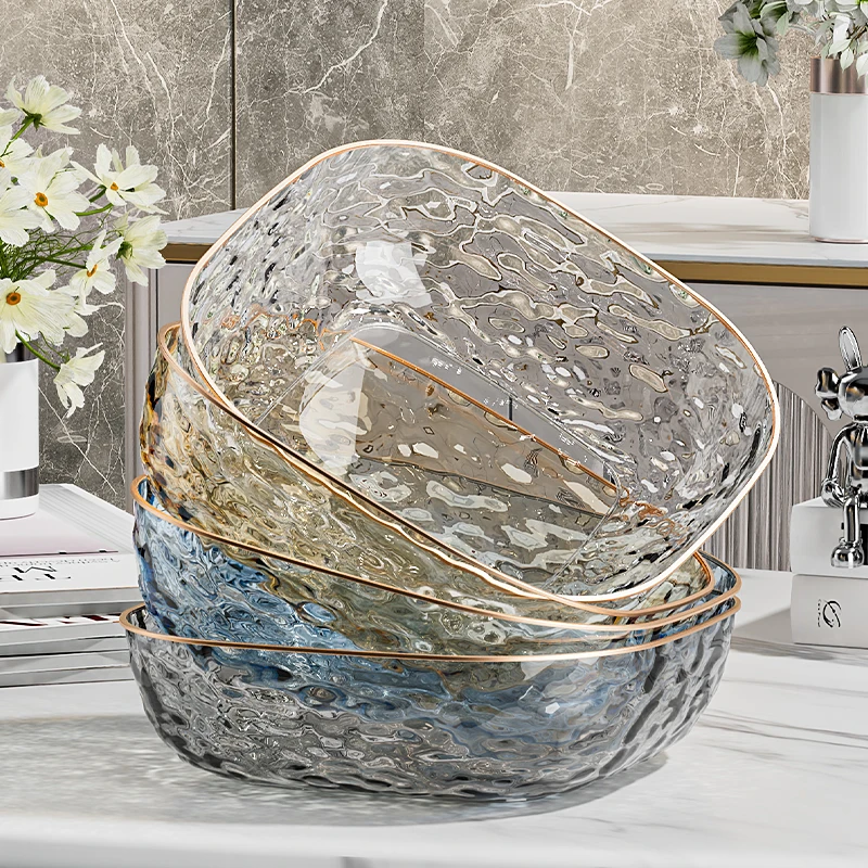 وعاء فواكه شفاف فاخر 24 سم، طبق صامولة للوجبات الخفيفة الأنيق، صينية تقديم بلاستيكية PET لطاولة المطبخ، عرض الوجبات الخفيفة للحفلات #2