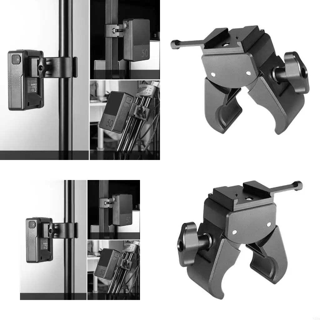 Y5JB الفك القابل للتعديل مشبك بطارية Mount مع مشبك كبير المشبك V Mount Battery Produsts لأحرف ثلاثية #1
