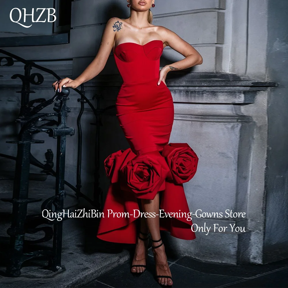 

Customized 3D Flowers Woman Cocktail Dresses for Special Events Sweetheart Ankle-Length Mini Prom Party Birthday Dress 2025