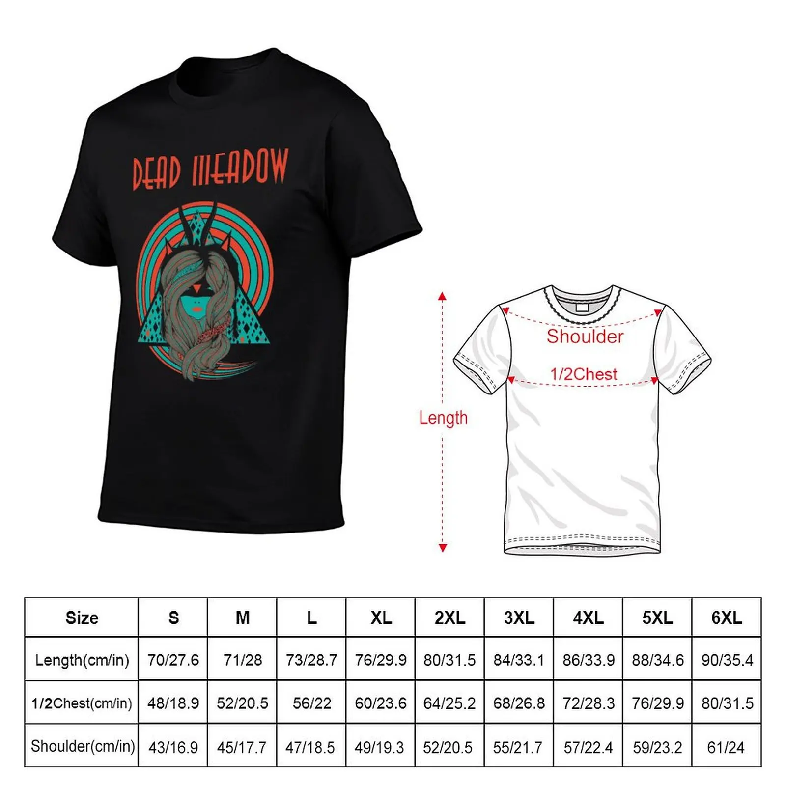 DEAD MEADOW BAND T-Shirt Soft Anti-Shrink Cotton Tee