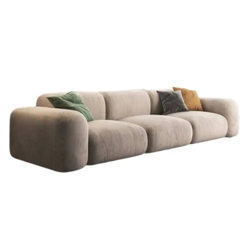 Minimalistic Living Room Sofas Individual Glamour Soft Lounge Puffs Sofa Modern L Shape Divani Da Soggiorno Home Furniture