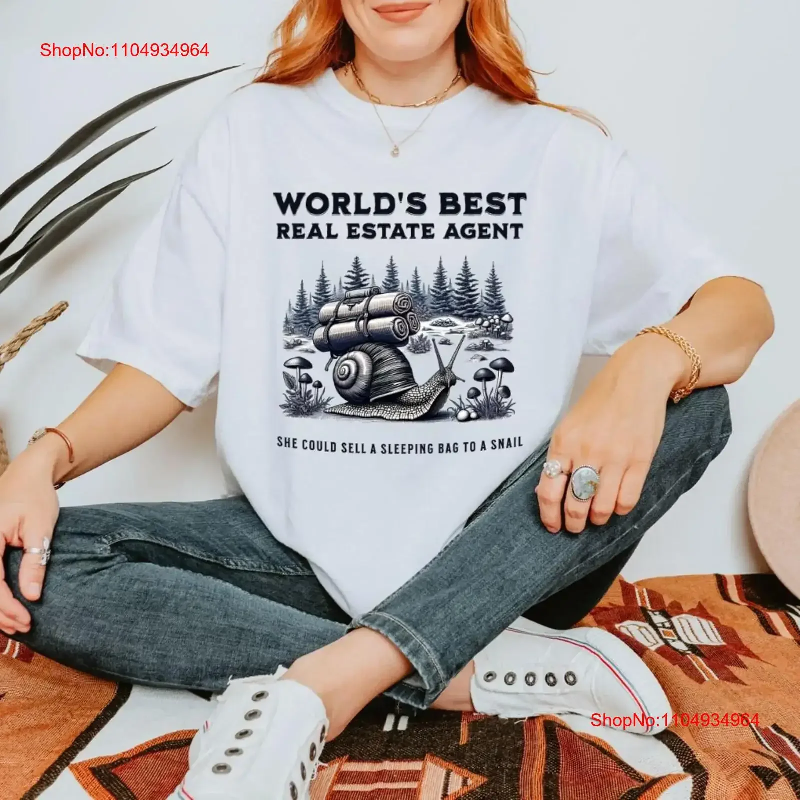 

Realtor T Shirt World's Best She B vintage Washed Comfortable streetwear Unisex Versatile Slightly homme Soft designer clothes