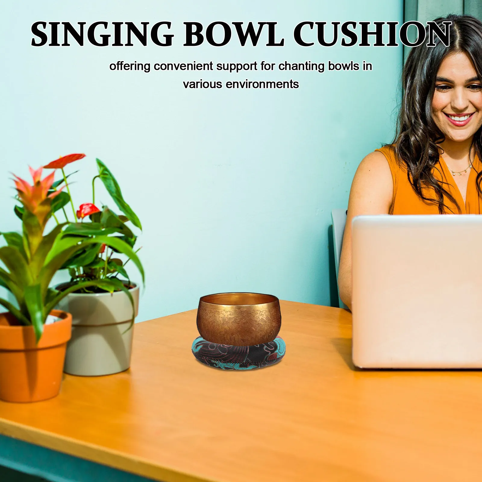 Tibetan Bowl Mat 1 Unit Extra Thick Anti Slip Surface for Crystal Singing Bowls Home Studio Use Sound Therapy Accessory