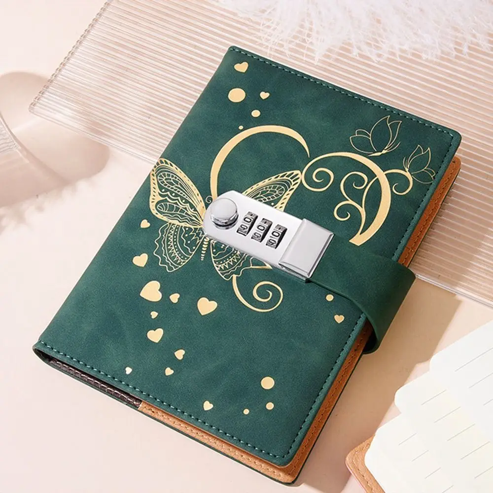 200-страничный блокнот с паролем, утолщенный защитный блокнот B6 с замком, кодовый замок, гладкий дневник для письма, канцелярские принадлежности