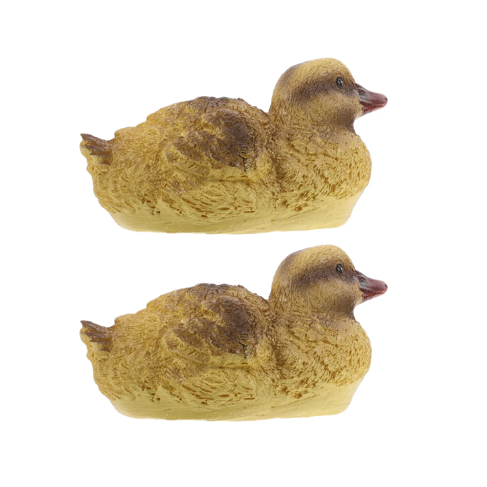 1Pair Floating Duck Garden Ornament Realistic Resin Small Pond Decor for Outdoor Pool Backyard Lawn Aquarium Lake Water Feature