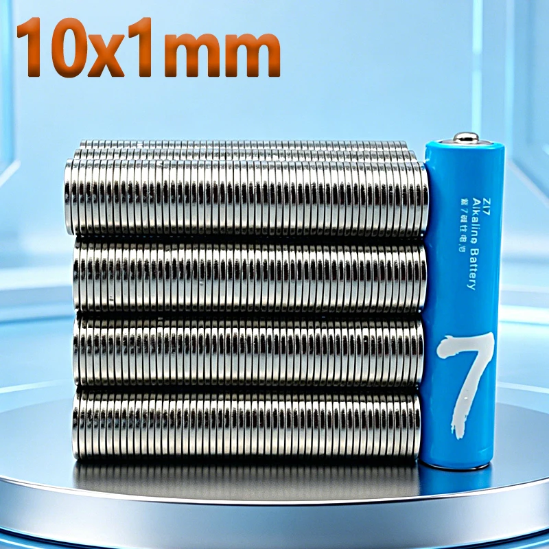 N35 NdfeB 10x1mm Magnet Thin Round Shape Permanent Magnetic Imanes 10*1mm Accessory Neodymium Fridge Craft Diy Magnet 50-500pcs