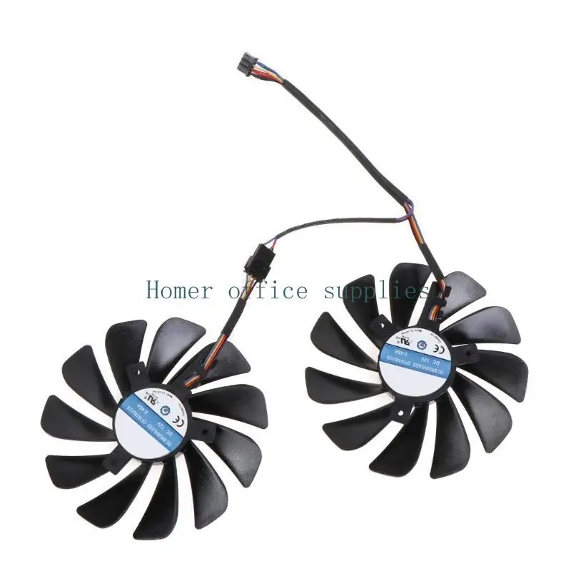 

K43B 2PCS 95 мм FDC10U12S9-C вентилятор графического процессора для Radeon RX 5700 XT 5700XT.