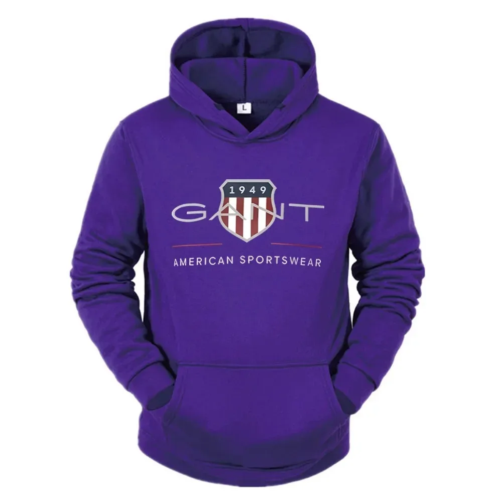 2025 بلون الرجال هوديي الدافئة الرجال البلوز موضة الشارع الرجال عادية فضفاض كول Sa 1949 بلوفر مطبوع العلامة التجارية هوديي