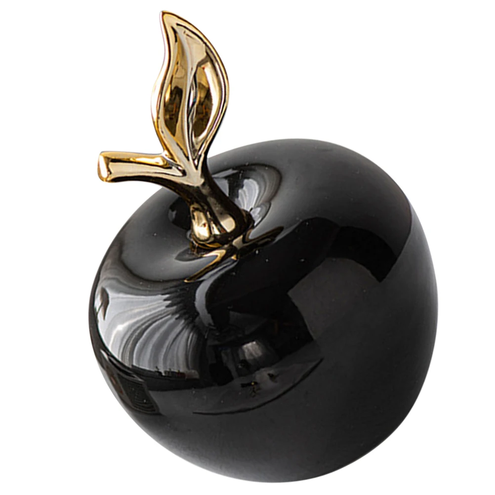 

Realistic Small Apple Decoration Ceramic Craft for Home Decor Office Desk Car Dashboard Xmas Party Photography Use