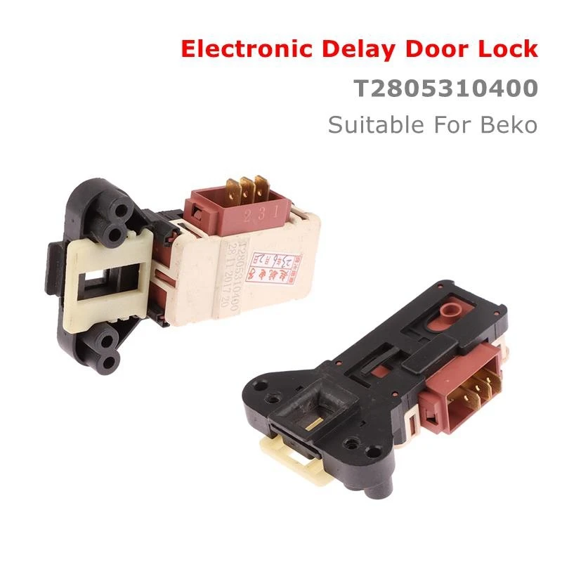 Washing Machine Electronic Delay Door Lock ZV-446 T2805310400 Suitable For Beko TCL Washing Machine Interlock Switch