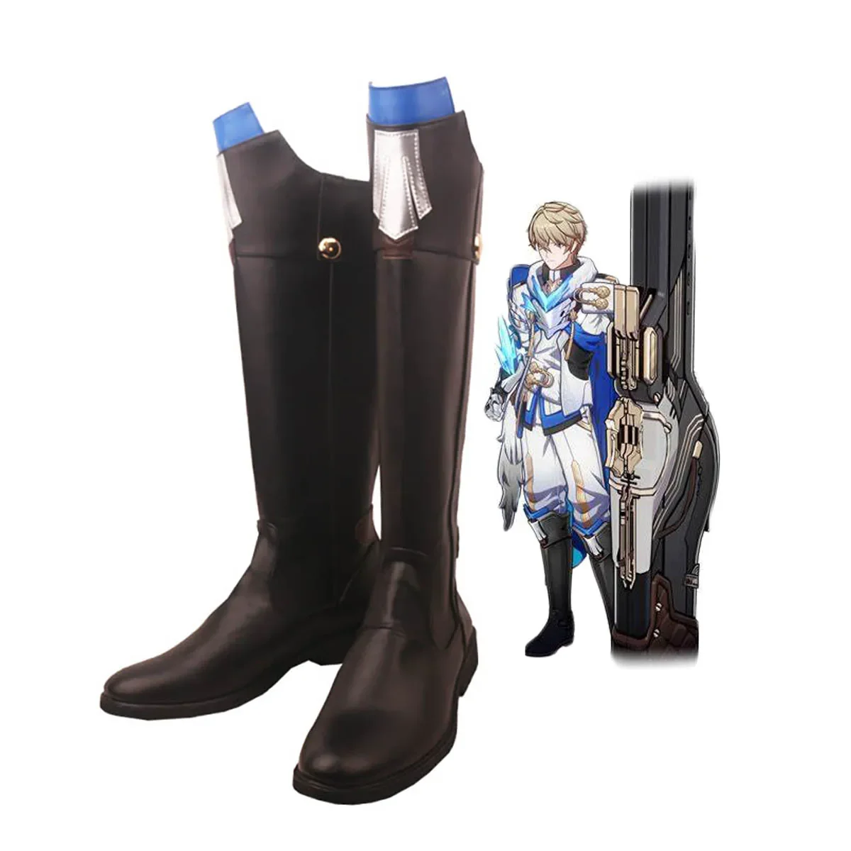 Honkai-Bottes de cosplay Gepard Star Rail, chaussures en cuir, sur mesure, unisexe