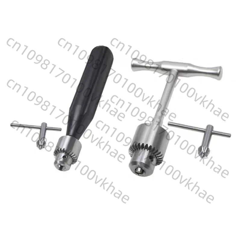 

Straight Handle Hollow Hand Drill for Veterinary Surgical Use: Intramedullary Needle Locker Hollow Drill for Kirschner Needles.