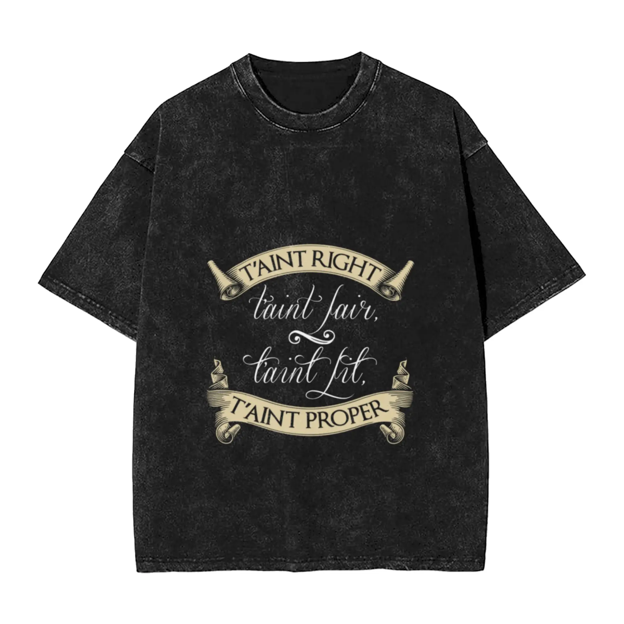 Poldark Qoute T int Right T int Fair T int Fit T int Proper Classic Cool A Vintage Oversized Cotton Unisex T-Shirts