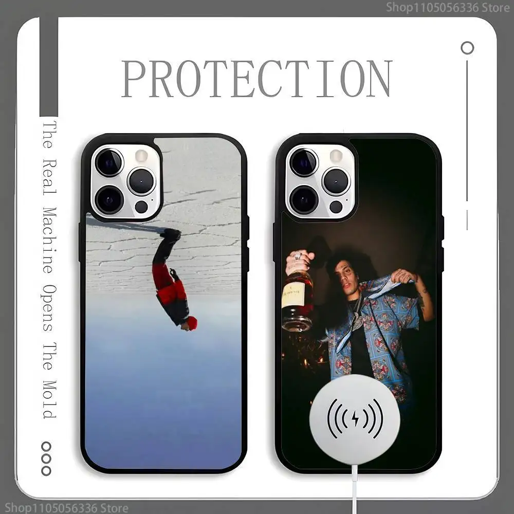 Rapper AMERI D-DUKI Phone Case For Magnetic Wireless Charge  Cover For iphone 16 15 14 13 12  11 Pro Max Plus Coque