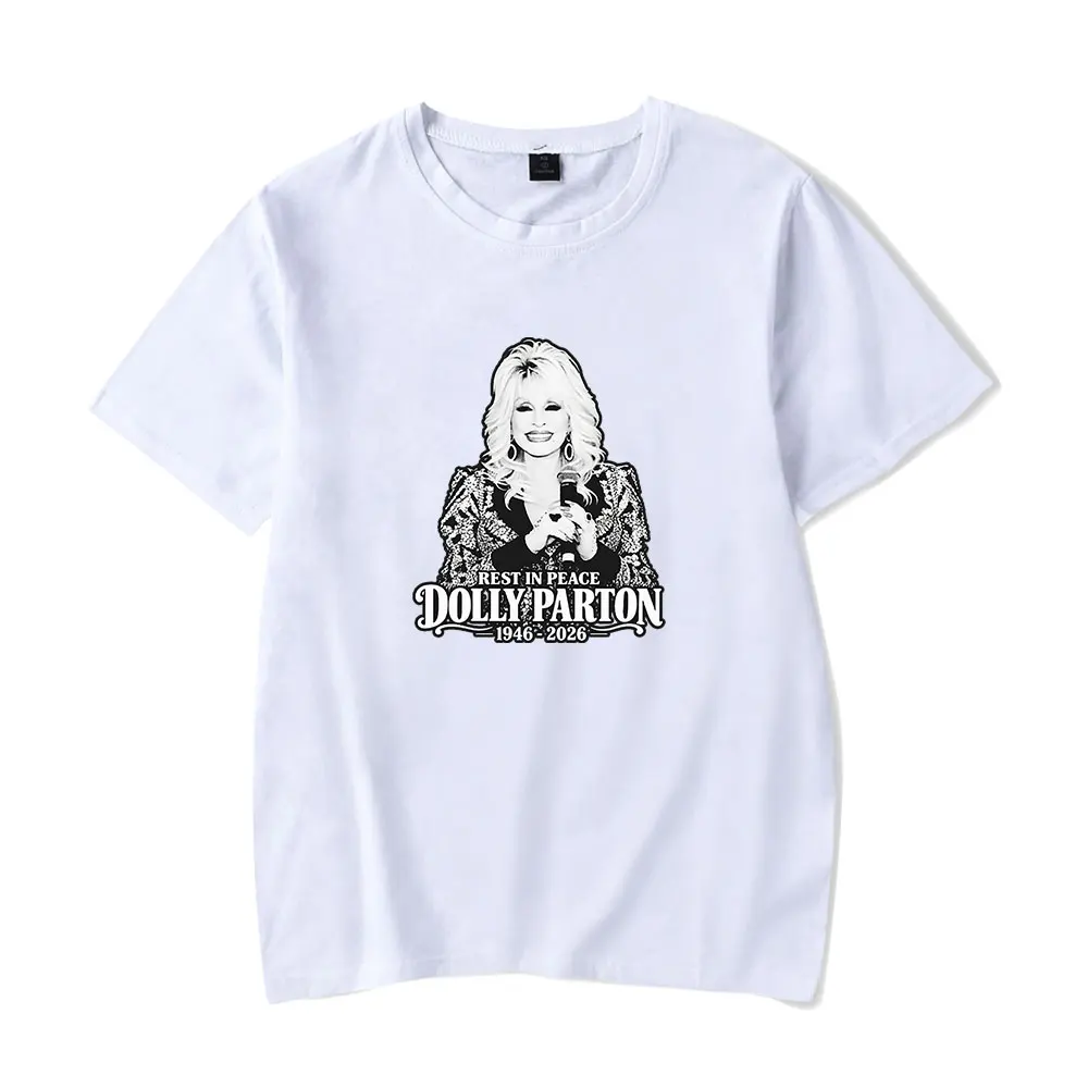 RIP Dolly Parton Merch Tee Women Men Crewneck Fashion T-shirt Unisex Casual Tops