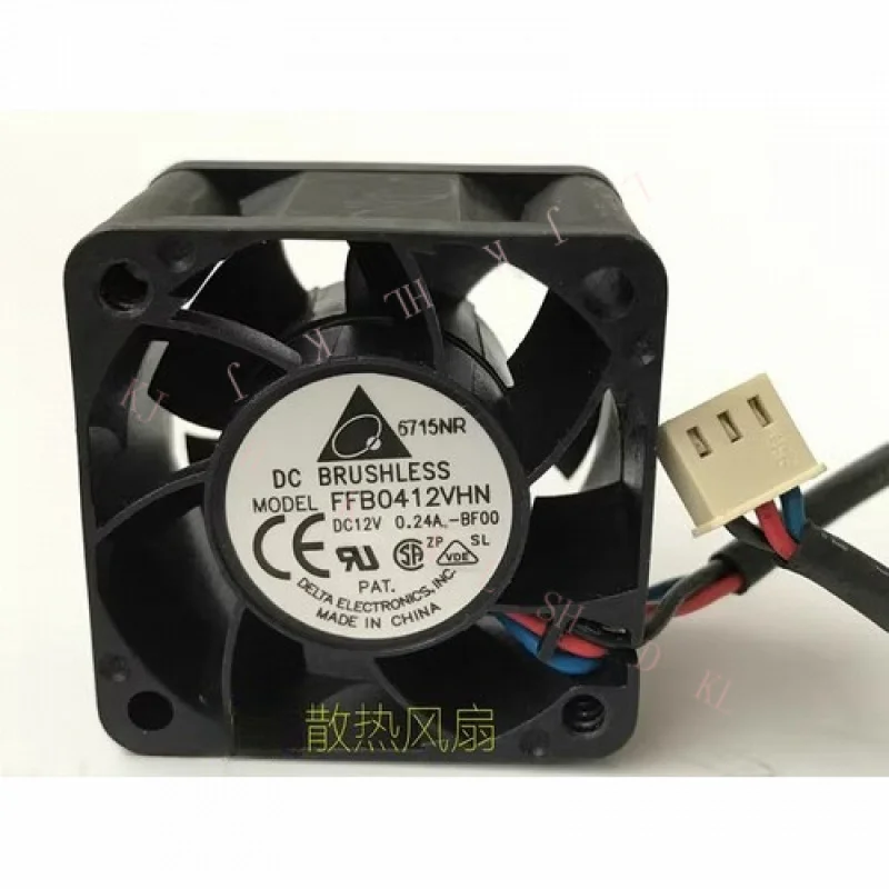 

N NEW FOR 4028 FFB0412VHN -BF00 DC12V 0.24A 3-wire Cooling fan