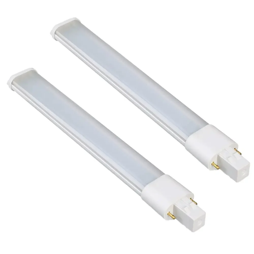 4pcs LED PL G23 GX23 3W4W5W7W Bulb Horizontal Side Plug Ceil CFL PL-S 7W 9W 13W Read Table Desk Lamp Replacement,Remove Ballast