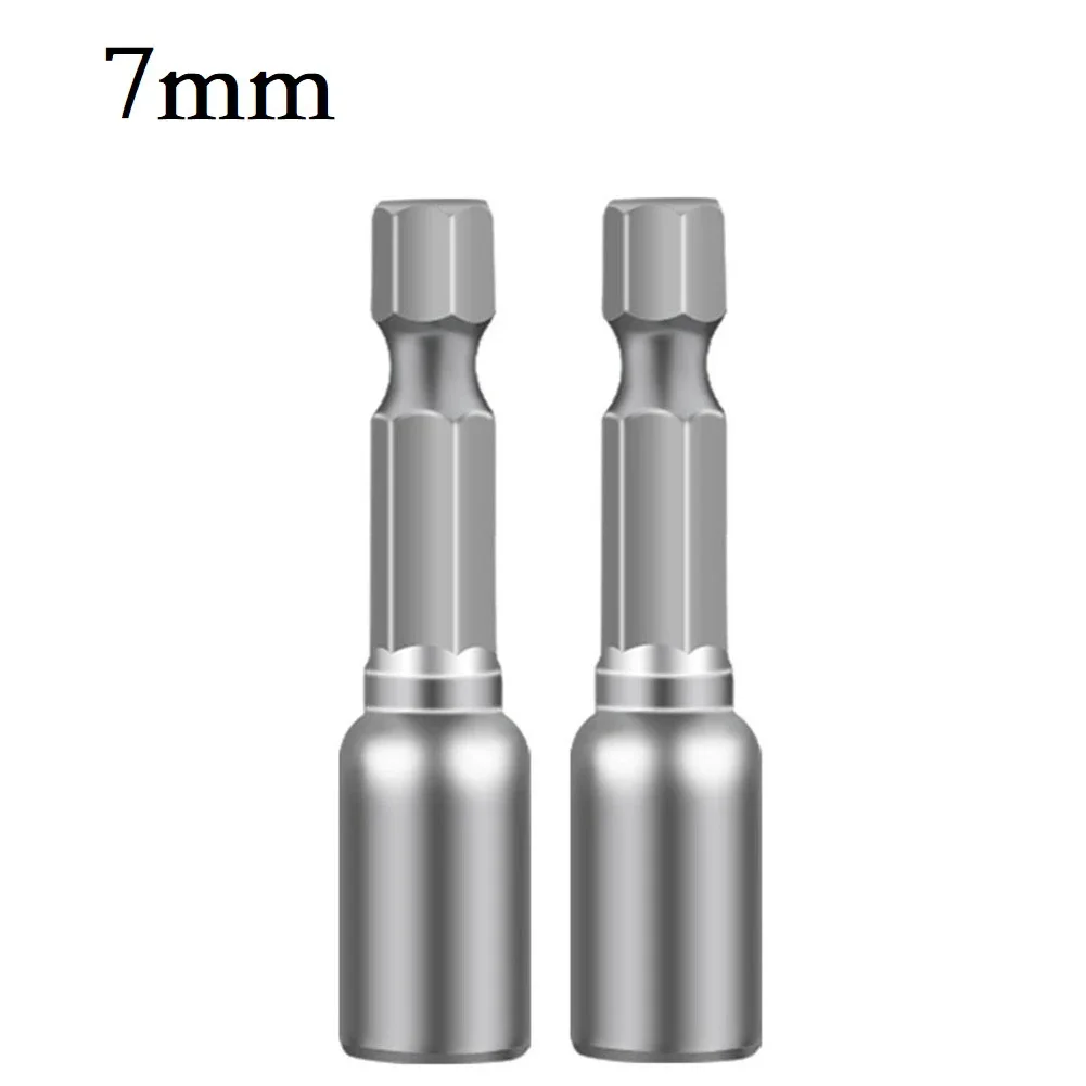 2Pcs Socket Magnetic Nut Screwdriver 1 4 Hex Drill Bit Adapter 8mm 10mm 13mm For Power Drills Drivers Socket Kit