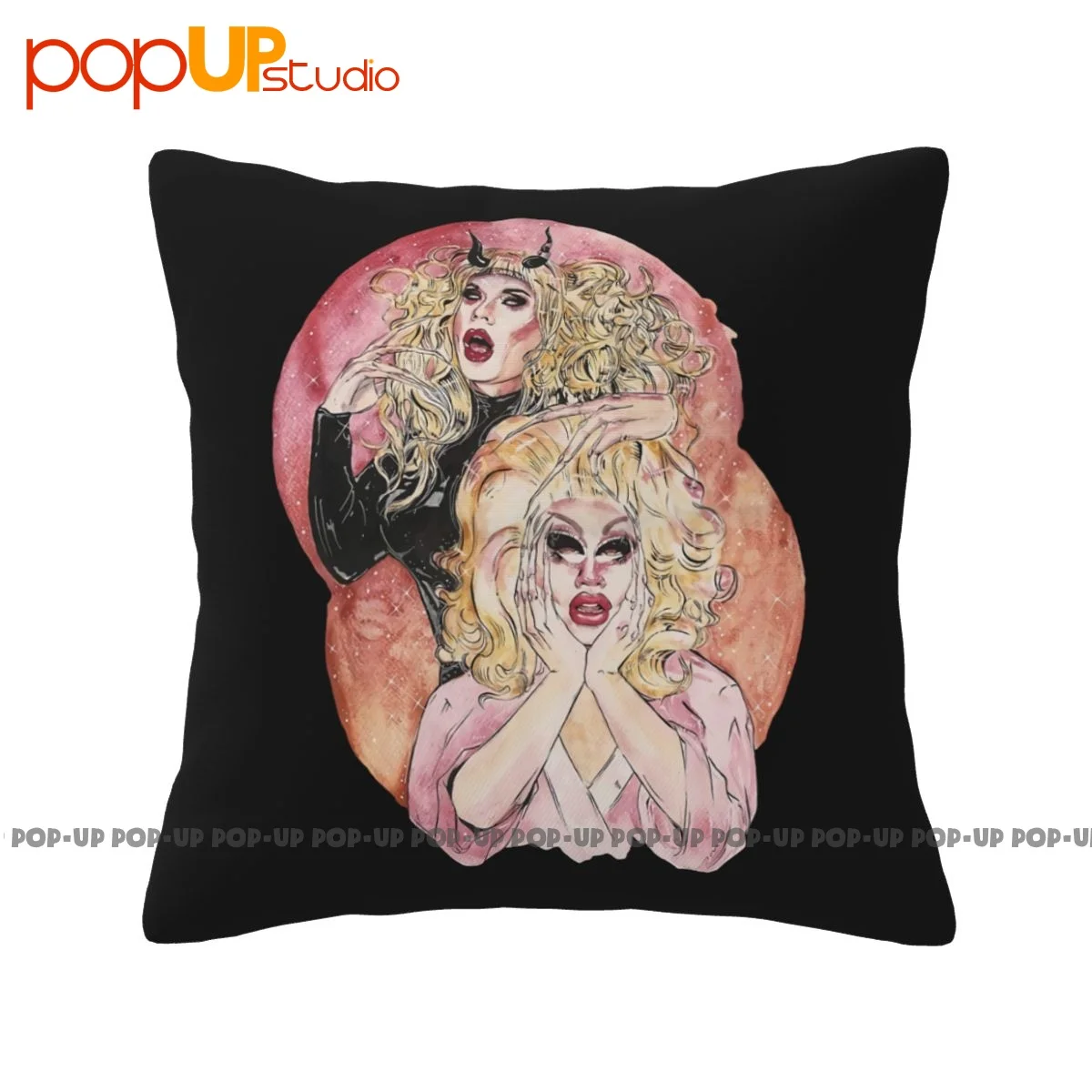 Autumn Trixie Mattel & Katya Zamo Rupaul'S Drag Race Pillowcase Throw Pillow Cover Bedding Breathable Brief Style