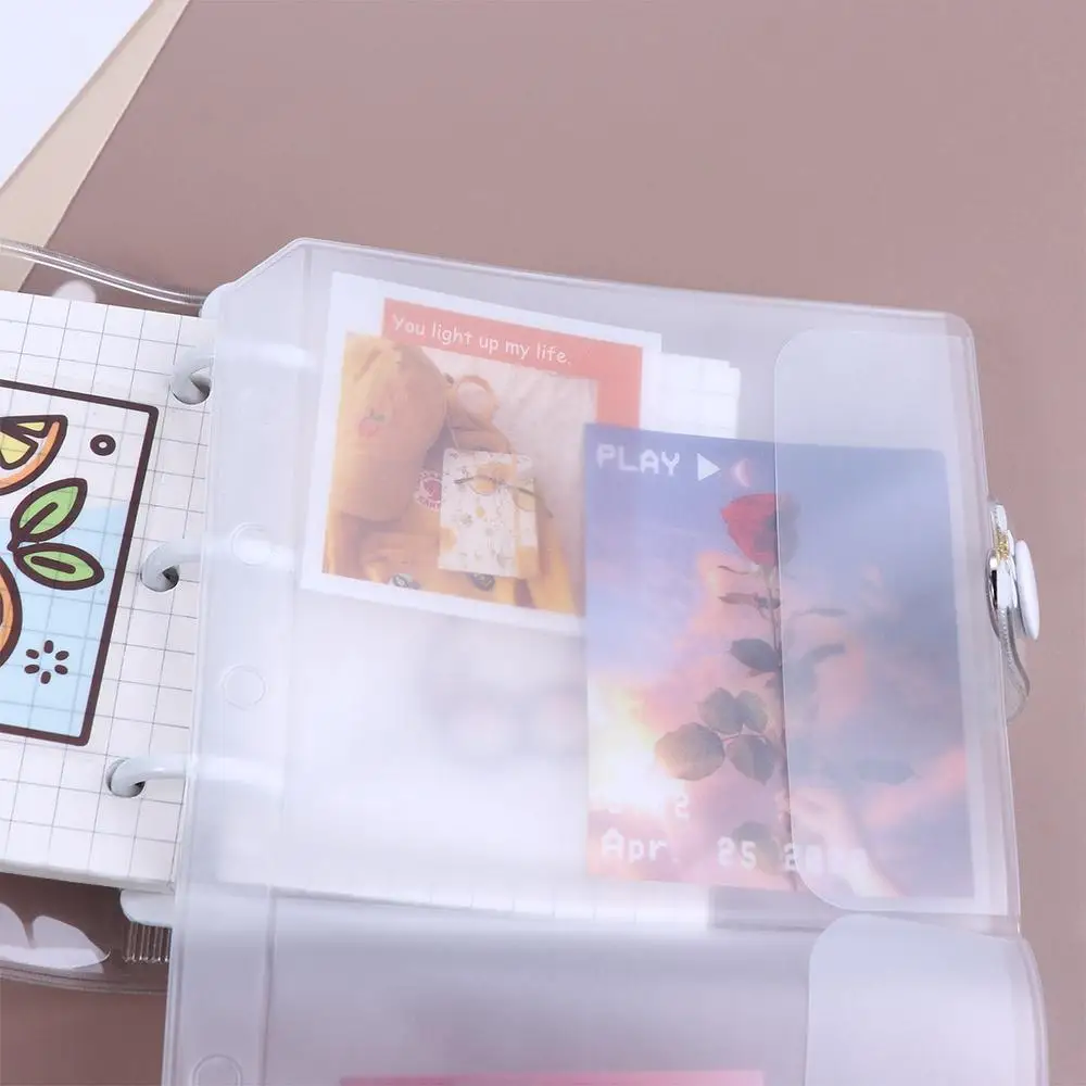 

Diary Ticket Storage Stickers Storage File Holder Document Filing Bags Binder Pockets Binder Folders PVC Notebook Pouch Bags