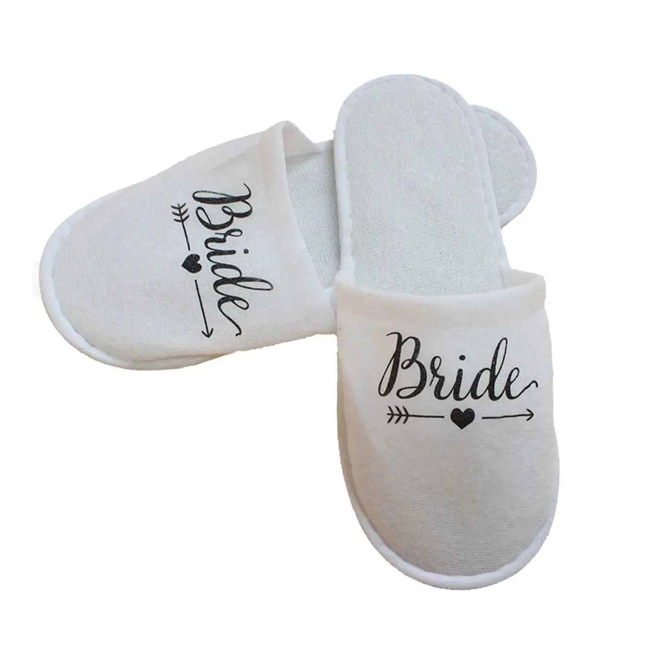 A Pair Of Bridal Slippers Bachelorette Party Supplies Team Groom Disposable Slippers Hen Night Bridal Shower Bridesmaid Gifts