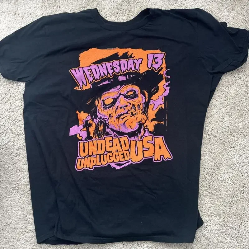 Wednesday 13 Undead Unplugged Usa 2017 Official Tour T Shirt Size Xl Fits Like L