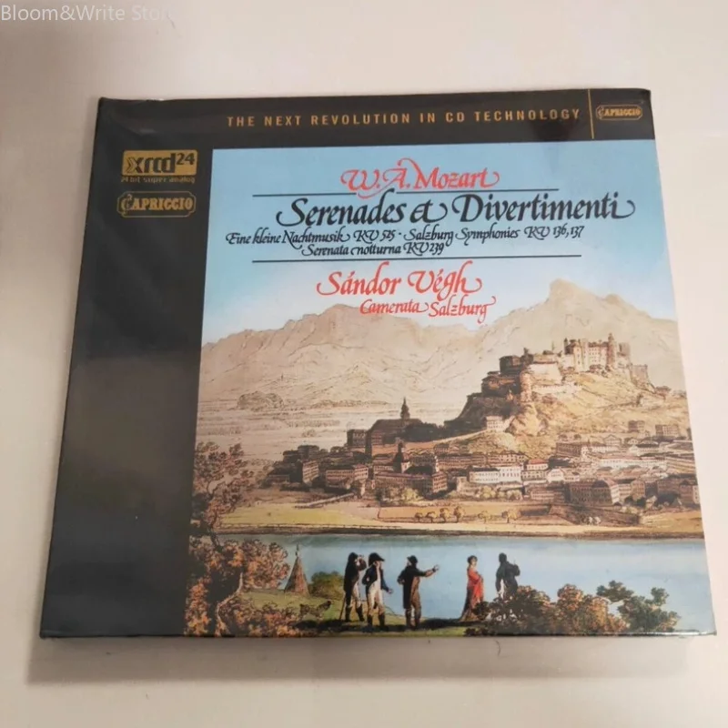 CD de Música Clásica de Mozart, Sandor Vegh, Serenades Et Divertimenti, Álbum Musical, Reproductor de Música para Coche, Música para Fiestas, Regalo