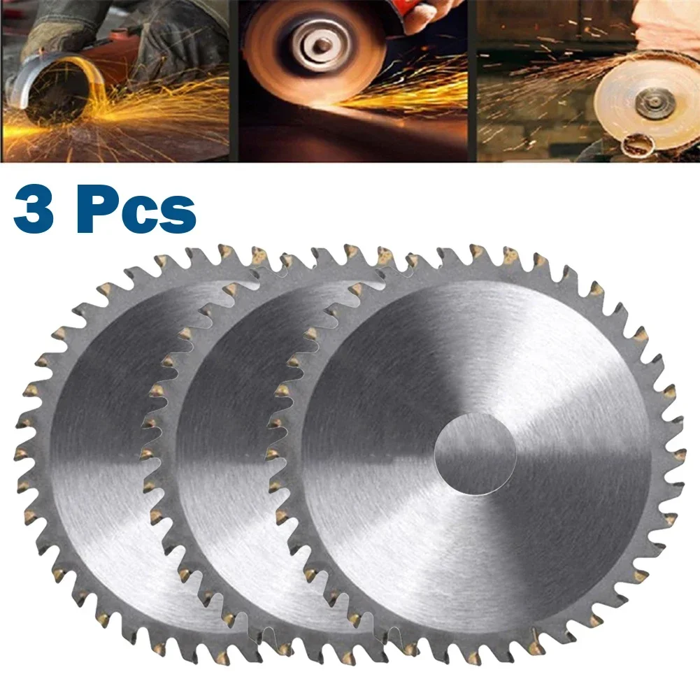 YTOM-Carbide Tipped Circular Saw Blade, Disco De Corte De Madeira Para Carpintaria, 40 Dentes De Aço, 115mm, 4.5in, 3PCs