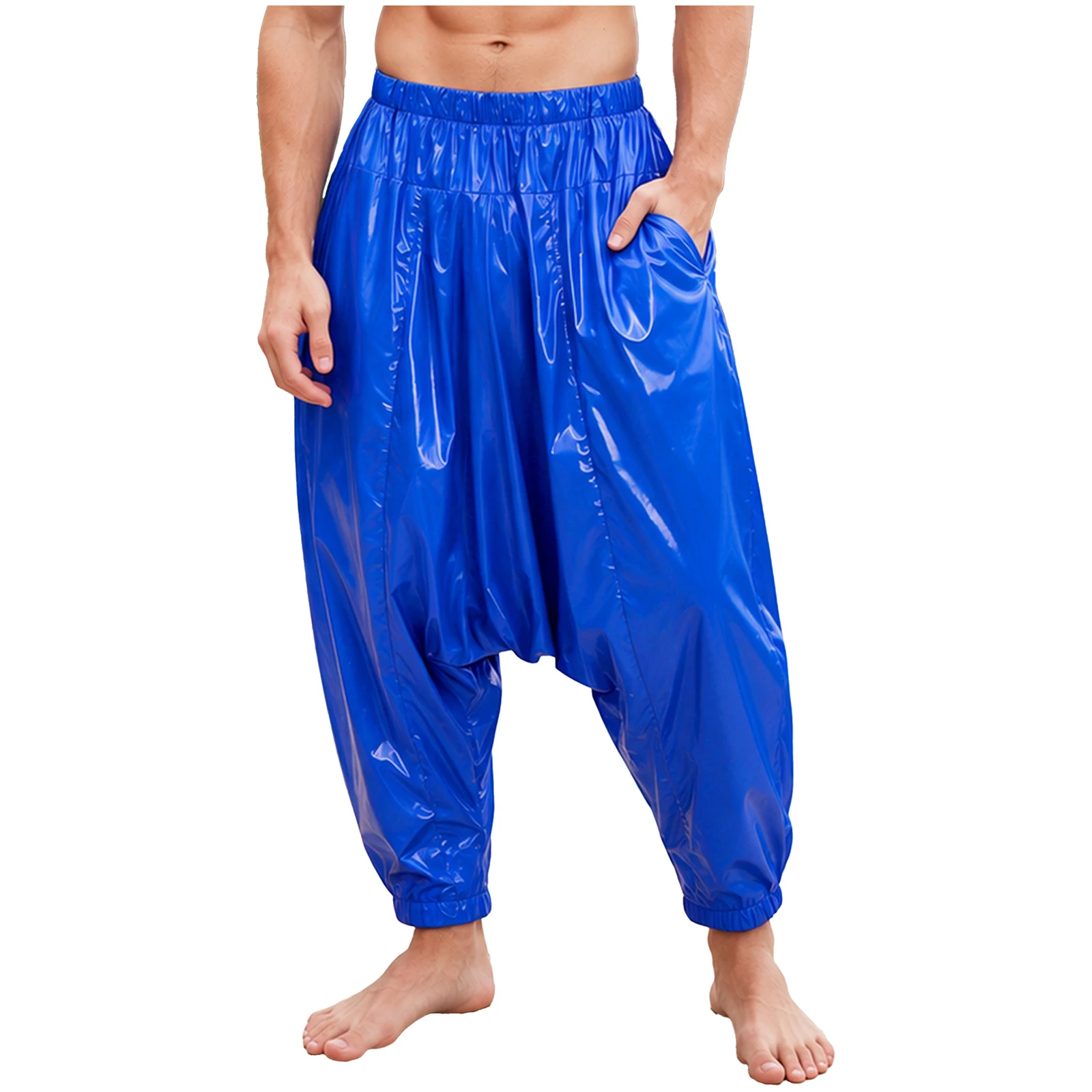 Korean Water Resistant Pants Men's Gym Man Baggy Trousers Casual Work Pants Man Spring Harem Pants Autumn Loose Streetwear Man