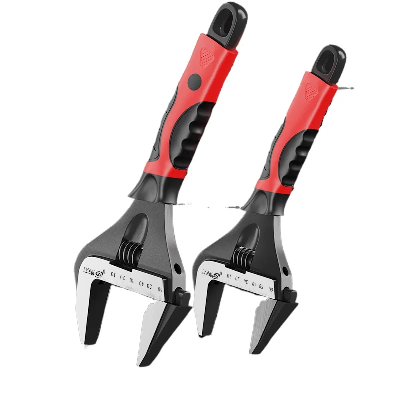 

подвижный ключ, универсальный живой рот, большой открывающийся ключ для ванной комнаты, инструмент