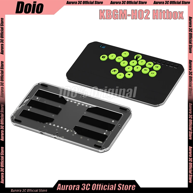 DOIO HITBOX KBGM-H02 Arcade Joystick Portable Aluminum Alloy Gaming Keypad Hot Swap Key Custom PS5 XBOX PS4 Switch PC Steam