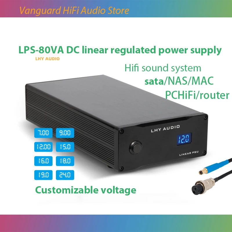 

LHY AUDIO 80W DC linear regulated power supply DC12V (audiophile hard drive box NAS router MAC PCHiFi)