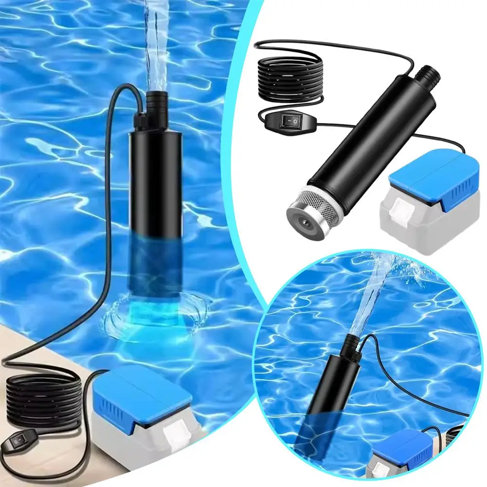 

Electric Wireless Submersible Pump For Makita 18V 20V Battery For Garden, Water Tank, Swimming Pool, Pond I0C7