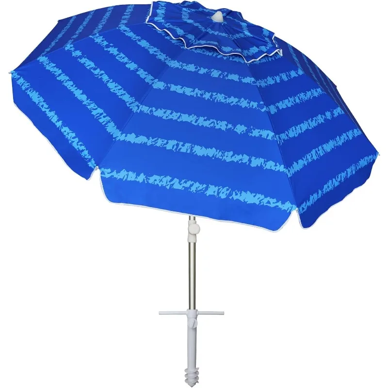 

Beach Umbrellas for Sand Heavy Duty Wind Portable, 6.5 ft Beach Umbrella with Sand Anchor & UV Protection, Outdoor Patio