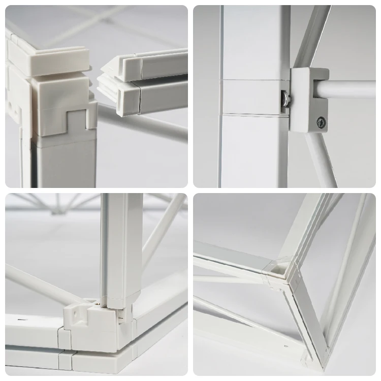 China perfil de alumínio seg pop-up portátil flexível dobrável display 3m cabine de tecido exposição comércio arco pano de fundo suporte