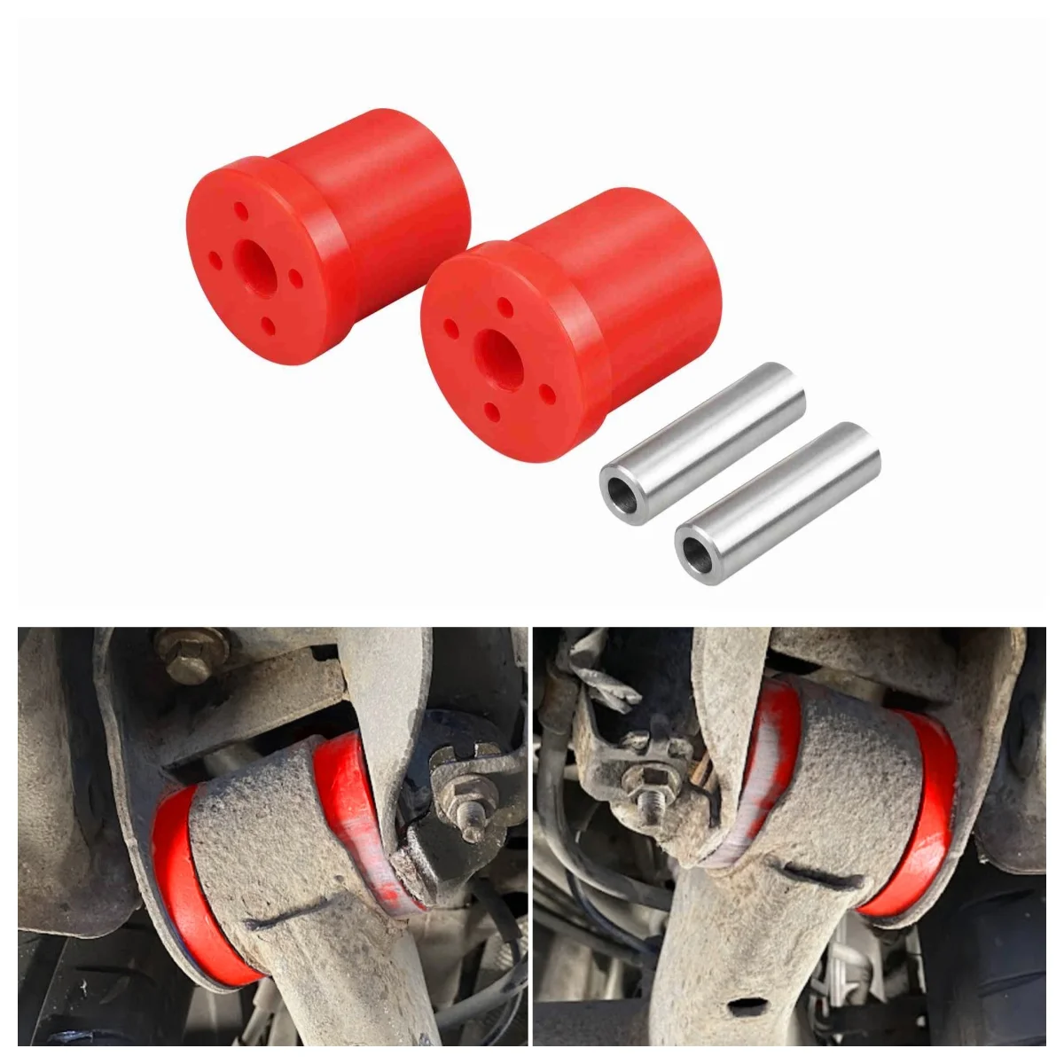 

BEVINSEE Polyurethane Rear Axle Beam Bushing Kit for Ford Fiesta MK6/MK7 2008-2017 Hatchback & Van Replace 180581