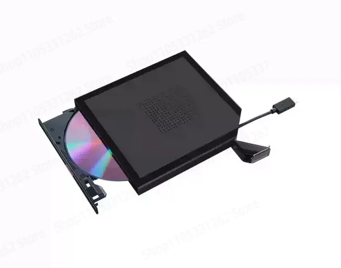 8X Speed External DVD Burner Optical Drive Type-C Interface with Self-Storage