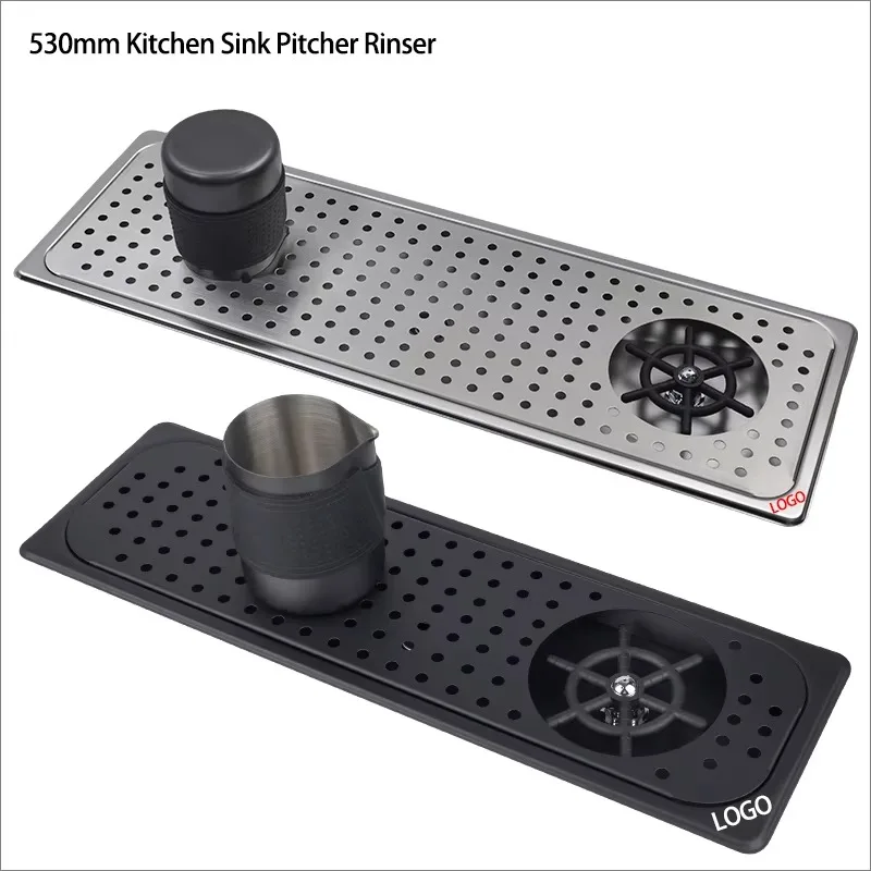 530mm Stainless Steel High Pressure Kitchen Sink Manual Cup Washer Pitcher Rinser Glass Cup Washing Bottle Cleaner Glass Rinser