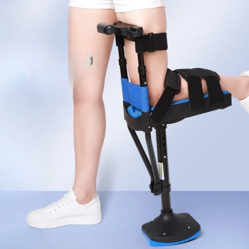 

Ergonomic Hands Free Crutches Knee Crutch for Adult Mobility Aids Device Walking Stick Support Crutches Adults Adjustable Crutch