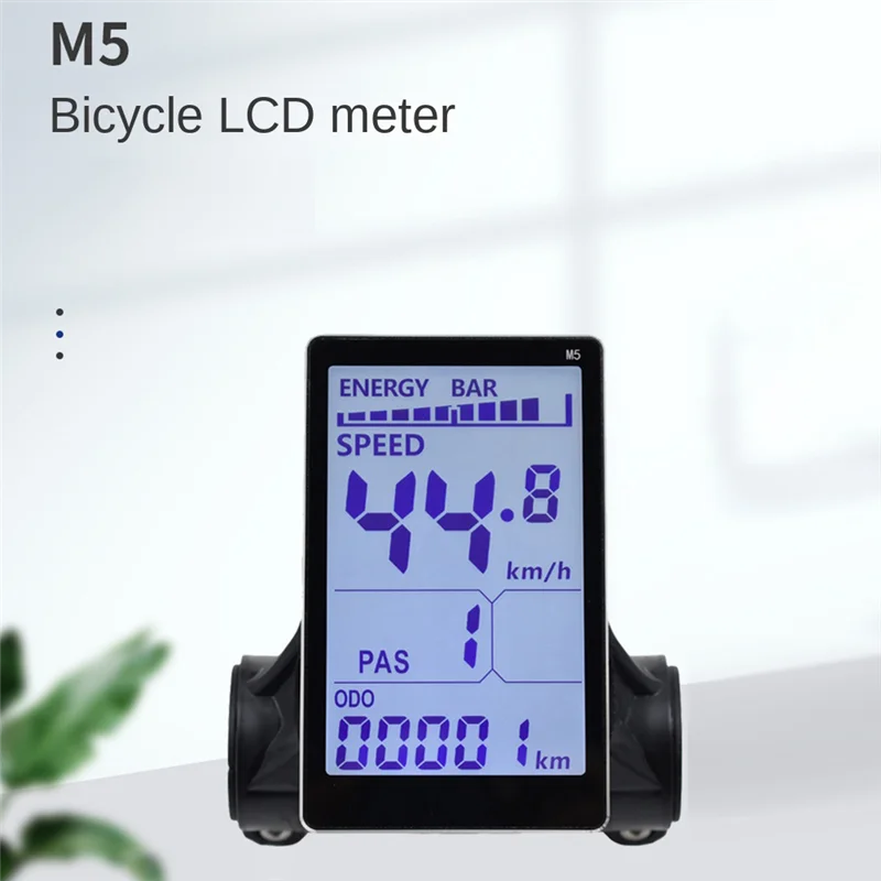 Medidor de pantalla LCD para bicicleta eléctrica M5, 24V, 36V, 48V, 60V, pantalla de Panel LCD para patinete eléctrico de montaña (5 pines)