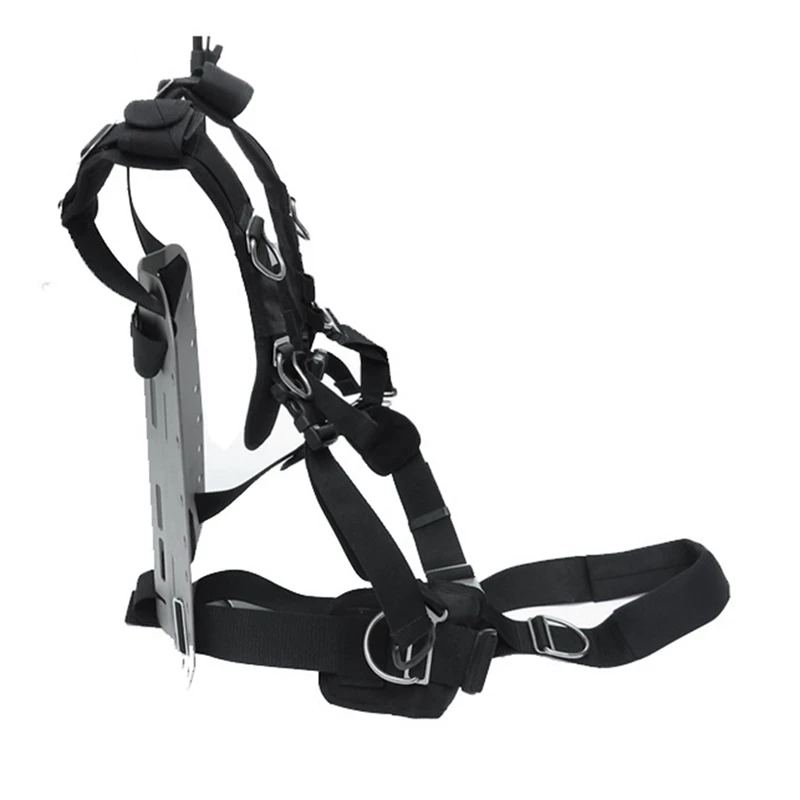 Top!-Scuba Diving Harness System Back Plate Diving Bracket For Snorkeling Adjustable Shoulder Straps Quick Release Buckles