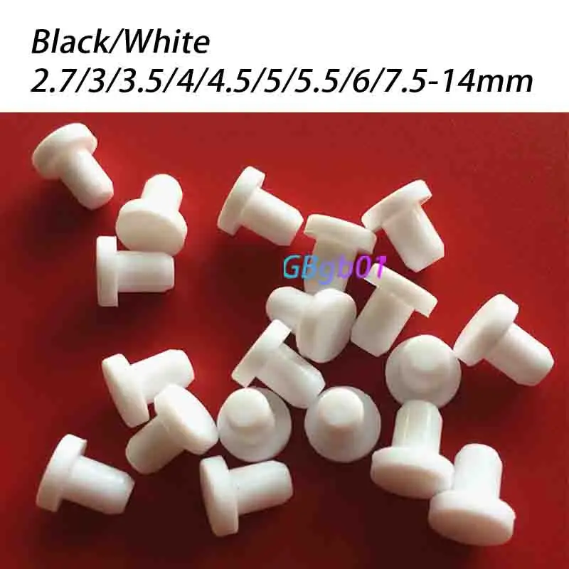 tappi per fori in gomma siliconica da 2.7mm - 14 mm,tappo di tenuta a forma di T, tappo antipolvere ad alta TEMP,inserti tappo