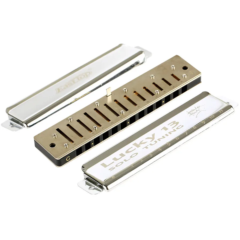 EASTTOP LUCKY 13 Solo Harmonica Musical Instruments 13 Holes C D G Key For Beginners