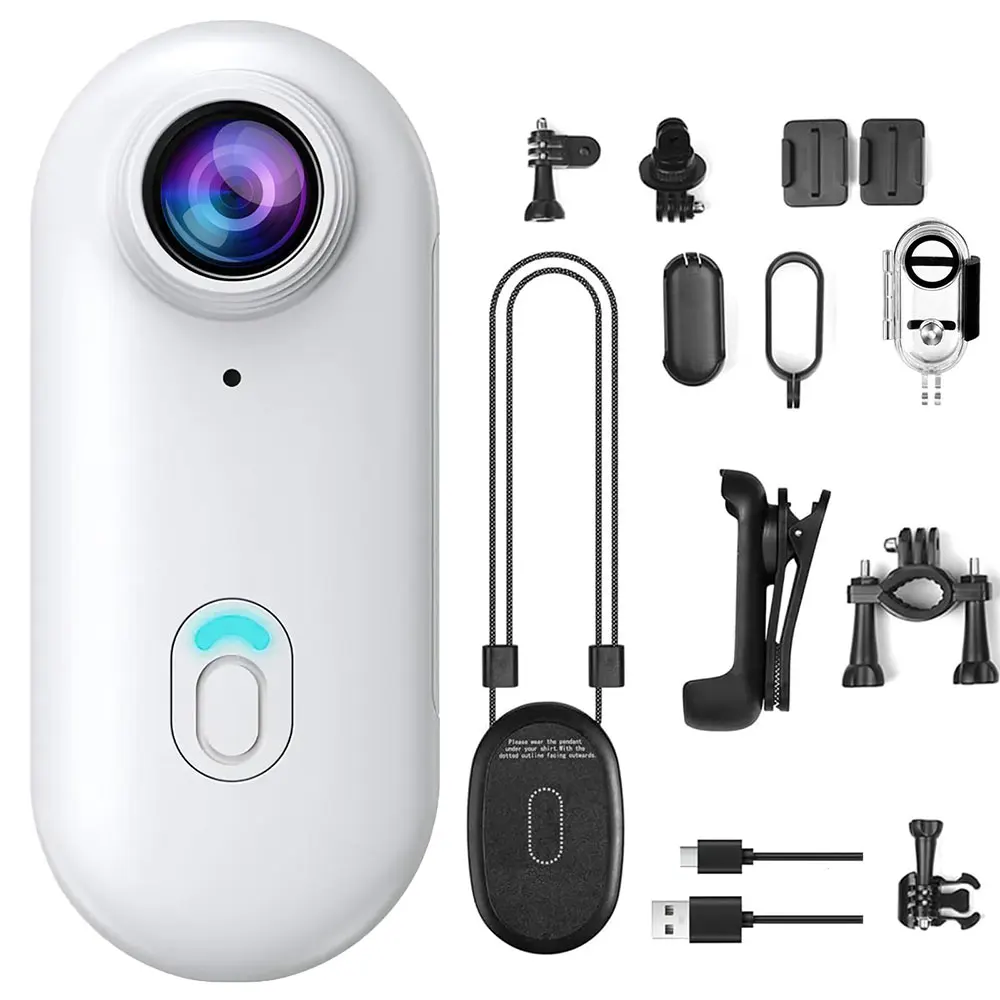 AliExpress Sherway 4K Thumb Camera Mini Sports Bodycam with Waterproof Action Camera Magnetic Wearables Vlog Helmet Camera Bicycle Video Wifi Cam