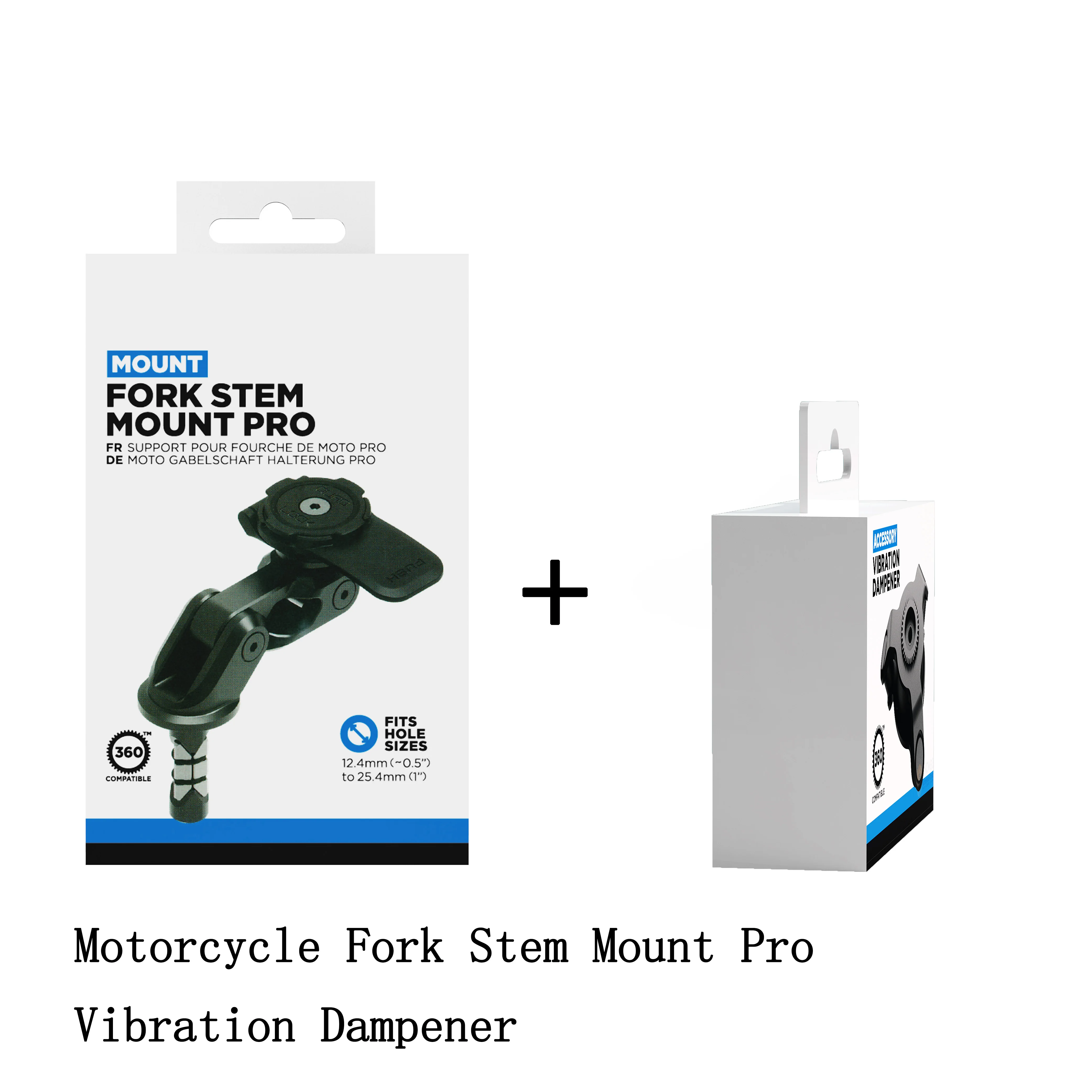

Motorcycle Phone Mount Kit-Motorcycle Fork Stem Mount Pro+Vibration Dampener