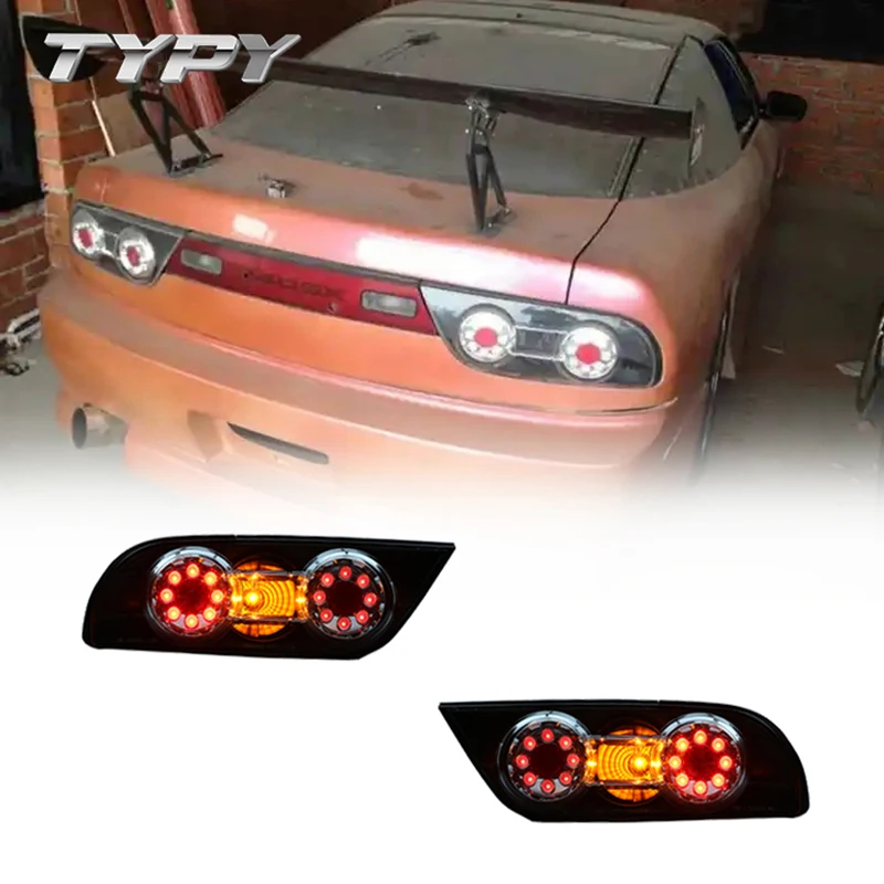 Car Tail Lamp Rear Lamp Accessories Modified LED Taillamp Tail Light For Nissan Silvia S13 1992-1998