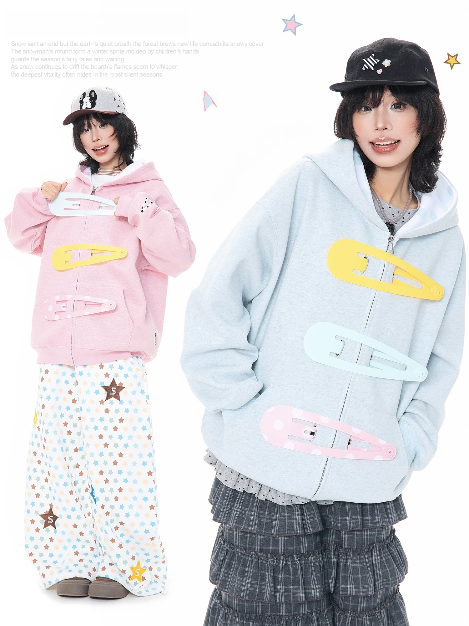 

Корейская толстовка MKGO: женская свободная повседневная весенняя кофта на молнии, кардиган с длинными рукавами, с принтом, для пар, с цифровой прямой печатью