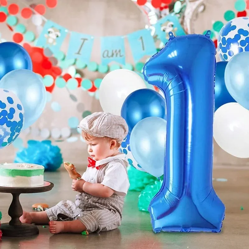 Decoración de la bandera del globo Digital de la impresión de la estrella del tema azul de la fiesta de cumpleaños de Disney